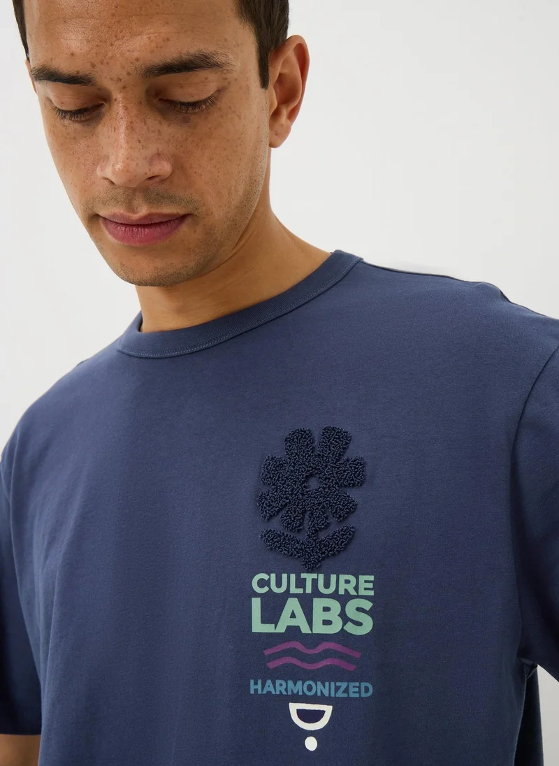 Matalan Navy Back Graphic T-Shirt